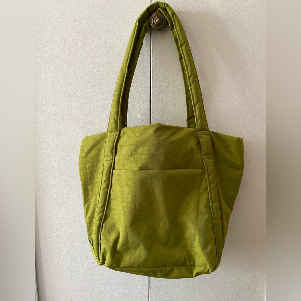 BAGGU mini nylon cloud bag avocado